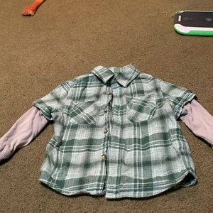 Cherokee Boys Plaid Shirt